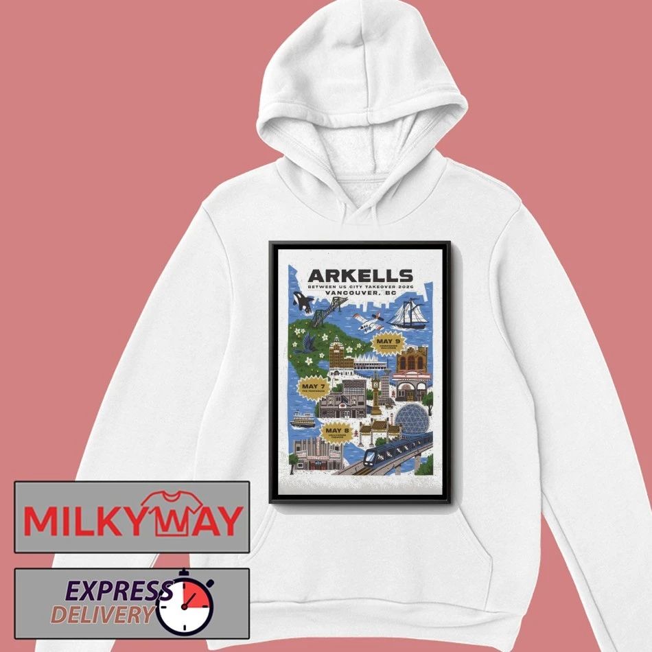 Arkells Commodore Ballroom Vancouver BC May 9 2026 Poster shirt