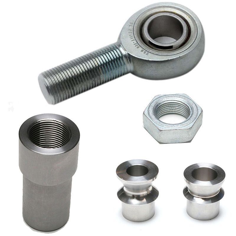 1.25″ RHT Heim Kit (FK JM heim, 0.625″ ID tall spacers, 1.75″ thread bung)