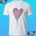 Jaden Mcdaniels Wearing Heart Shirt