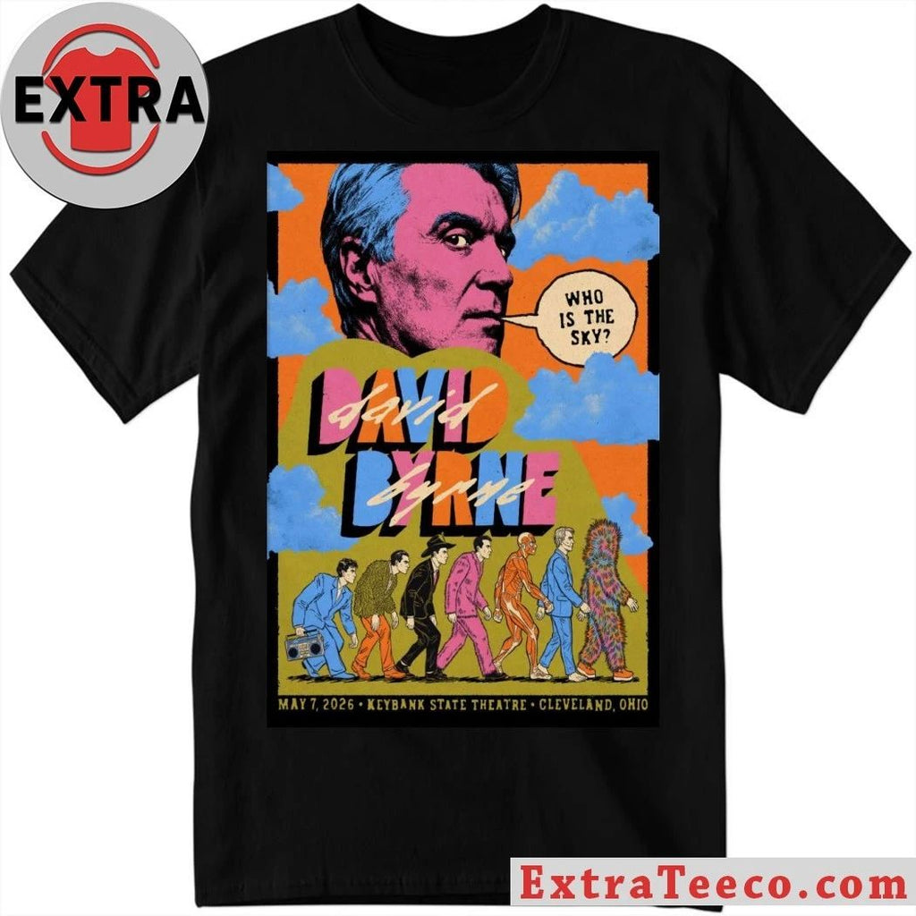 David Byrne May 7 2026 KeyBank State Theatre at Playhouse Square in Cleveland OH Poster Shirt