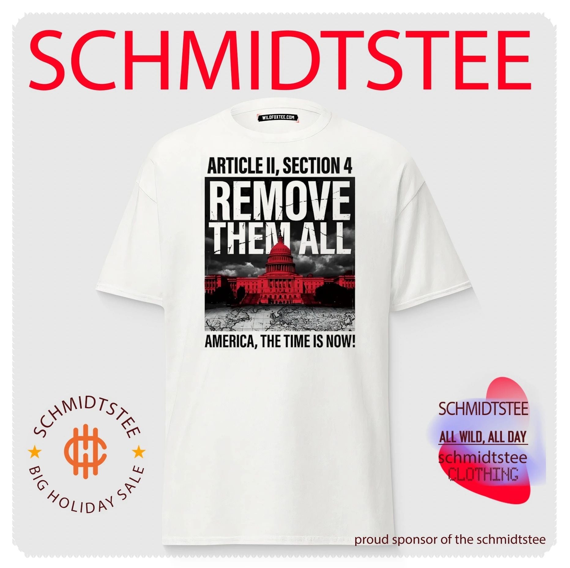 Article II Section 4 remove them all America the time is now political shirt