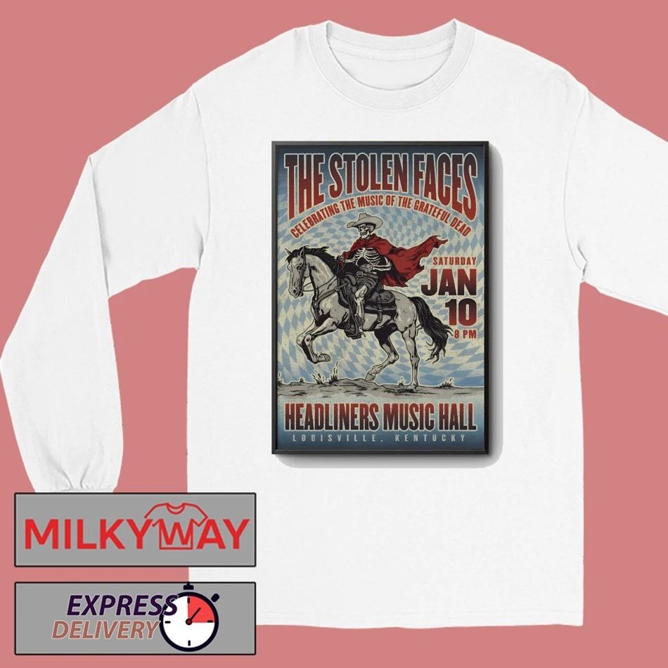 The Stolen Faces Jan 10 2026 Headliners Music Hall Show Poster shirt