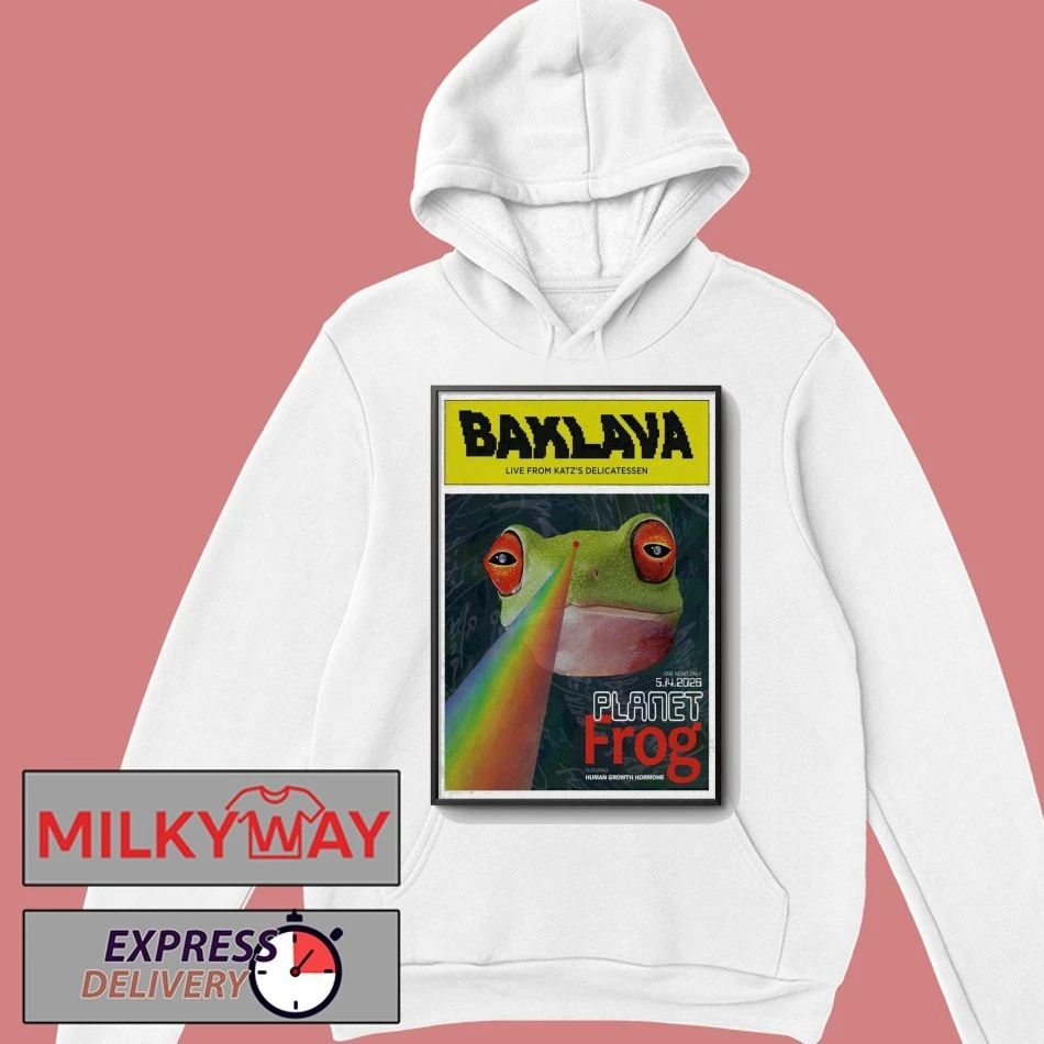 LIMITED May 15 2026 Baklava Poster Planet Frog TOUR shirt