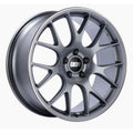 BBS CH-R 20×8 5×120 ET36 Satin Titanium Polished Rim Protector Wheel -82mm PFS/Clip Required
