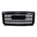 Front Upper Grille Assembly Gloss Black for 2015-2019 GMC Sierra 2500 HD 3500 HD Denali