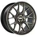 BBS CH-RII 22×9.5 5×112 ET30 Satin Platinum Center Black Lip SS Rim Prot Wheel