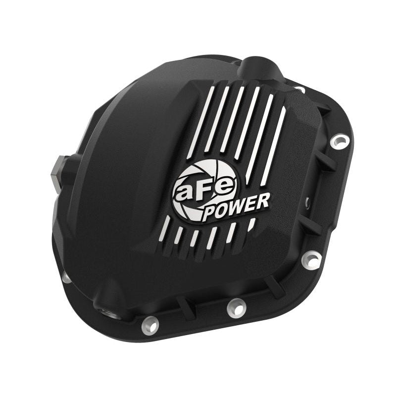 aFe Pro Series Dana 60 Front Differential Cover Black w/ Machined Fins 17-20 Ford Trucks (Dana 60)