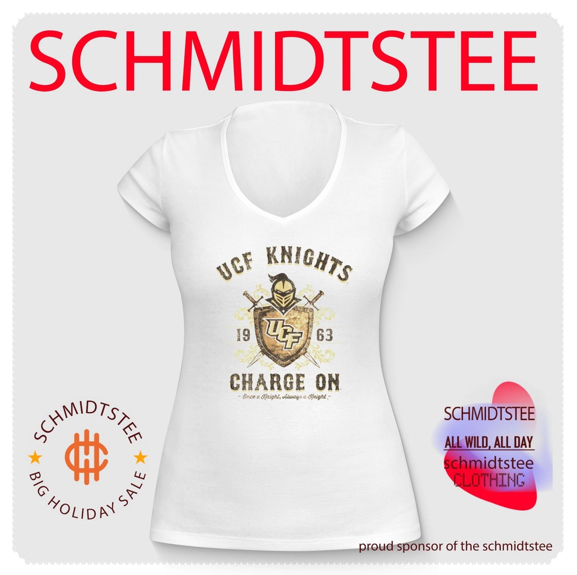 UCF Knights Vintage Charge On 1963 Once a Knight Always a Knight shirt