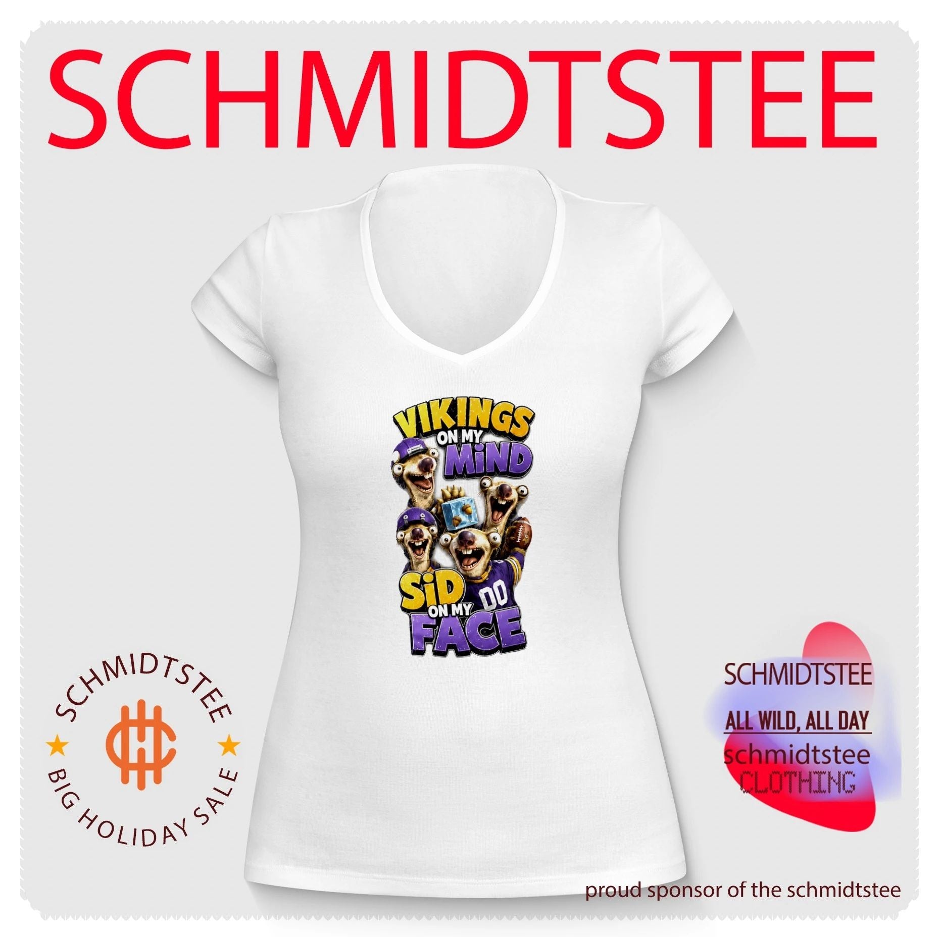 Minnesota Vikings on my Mind Sid On My Face shirt