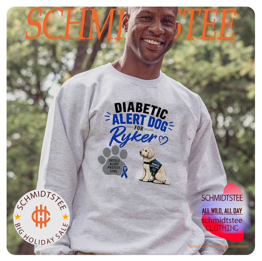 Ribbon Diabetic alert dog for Ryker shirt