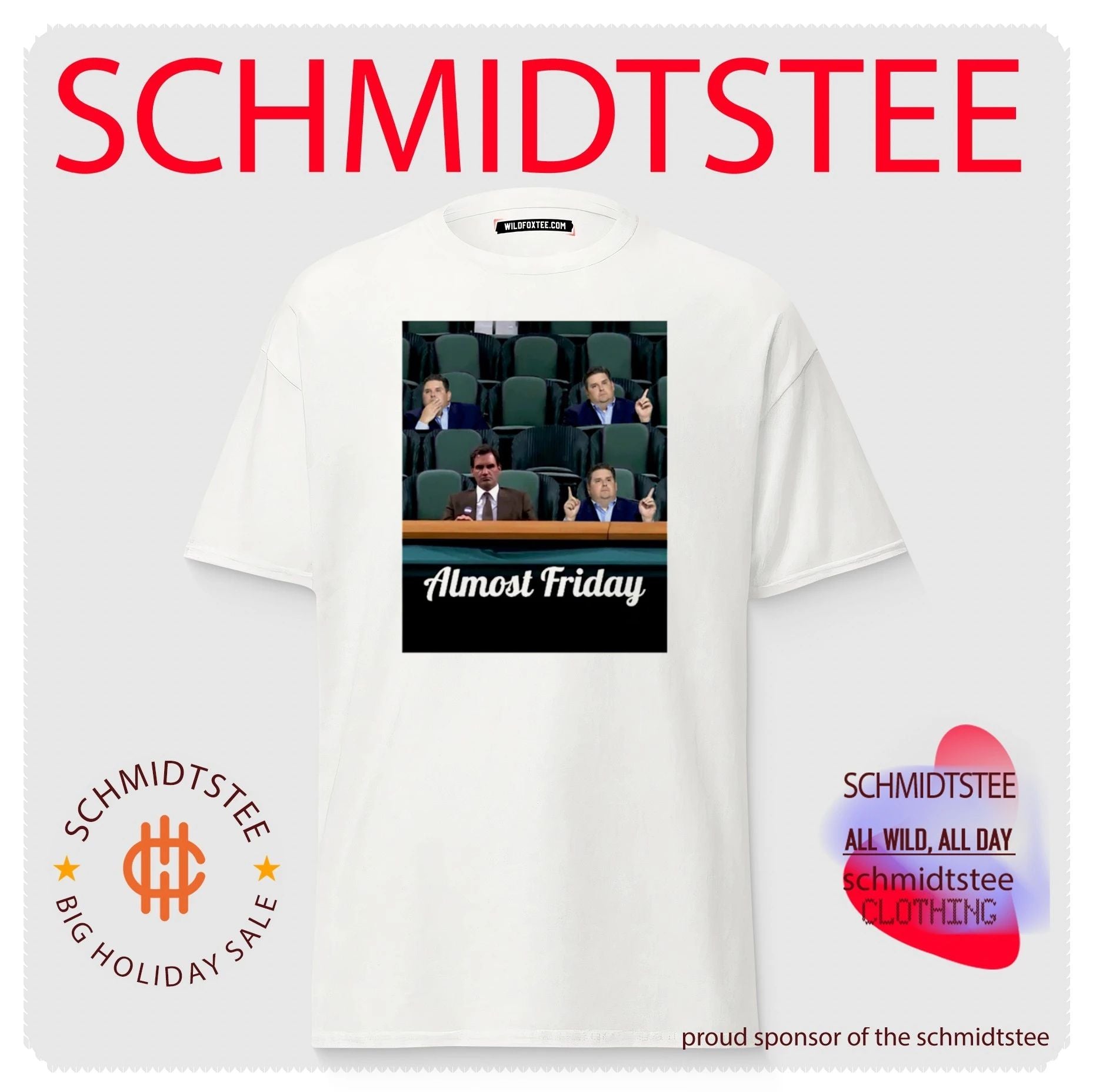 Almost Friday Roger Federer and Jonah Hill Meme shirt