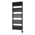 Crossmoor – Black Electric Towel Rail H1269mm x W500mm 900w Thermostatic WIFI
