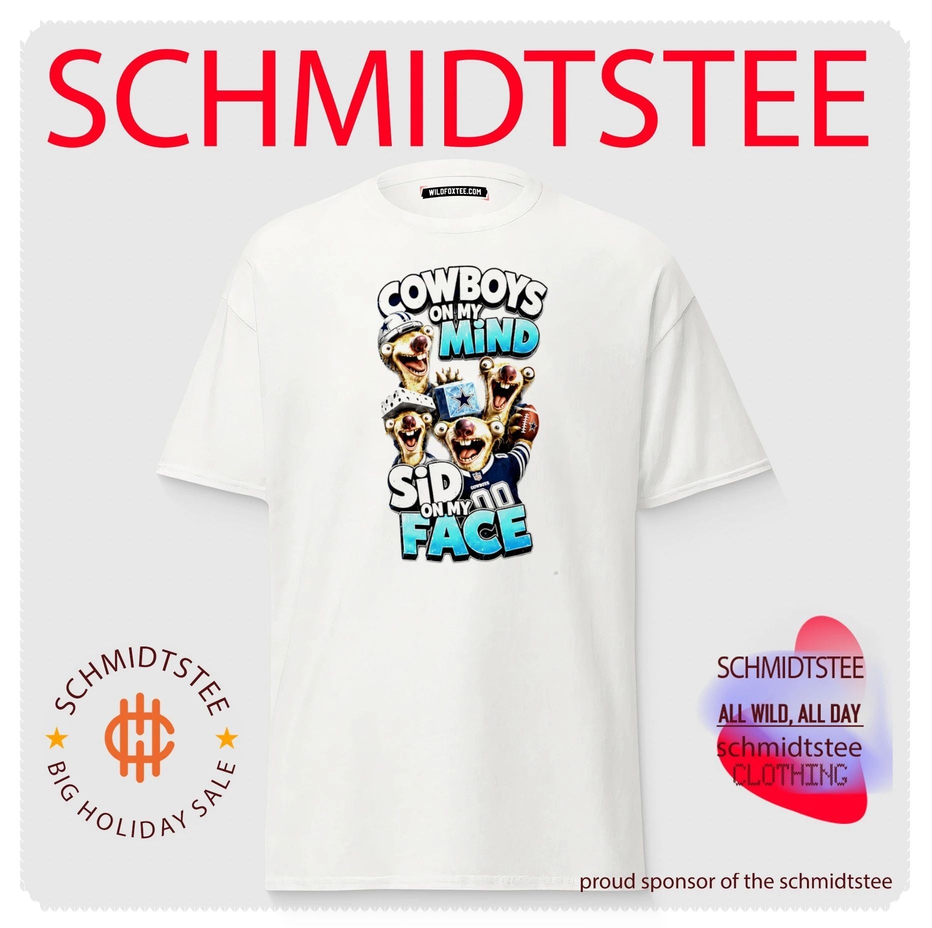 Dallas Cowboys on my Mind Sid On My Face shirt