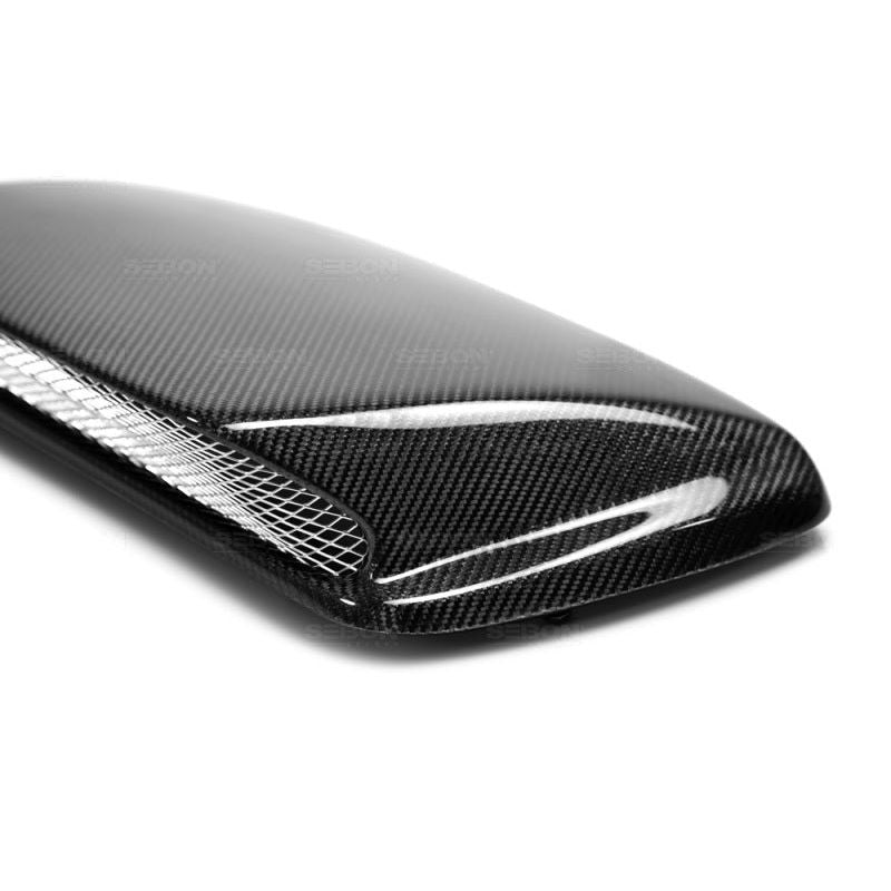 Seibon Carbon Fiber Hood Scoop for OEM Hoods | 1998-2001 Subaru Impreza STI (HDS9801SBIMP-STI)