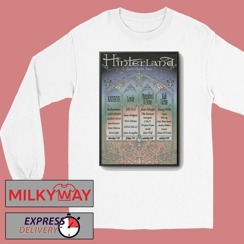 Hinterland Concert In St. Charles On Jul 30-Aug 2 2026 Poster shirt