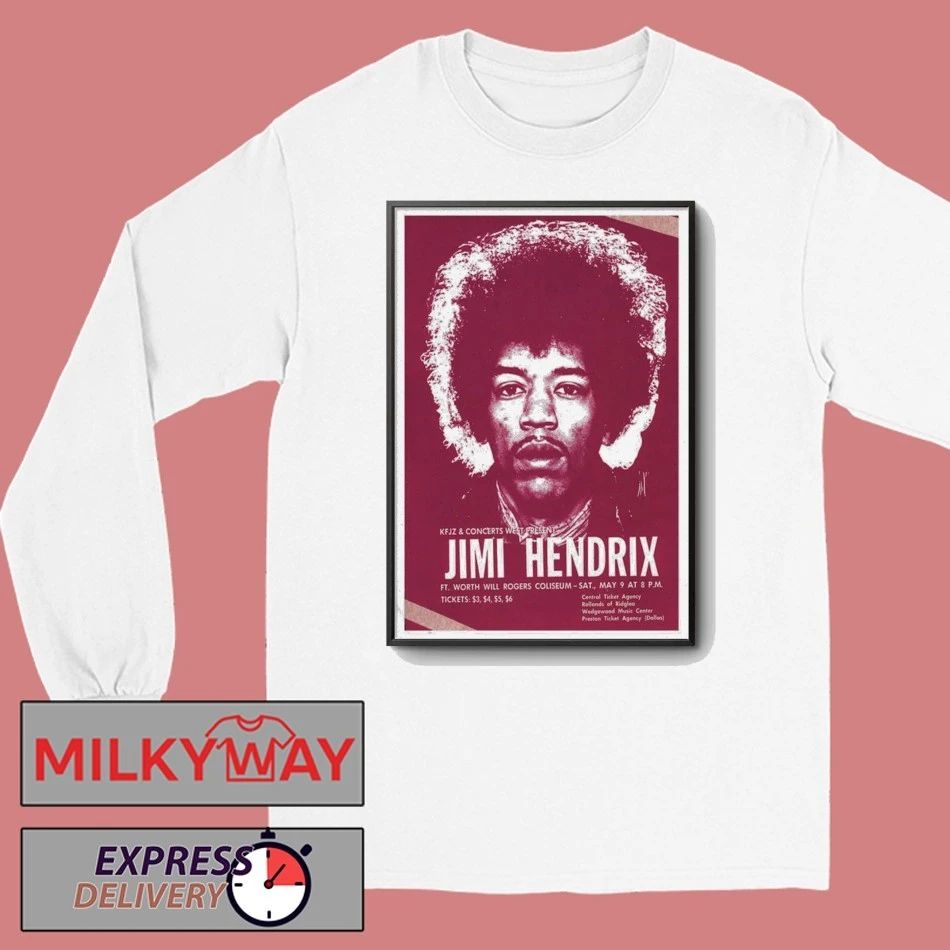 May 09 2026 Jimi Hendrix Ft. Worth, Texas Poster shirt