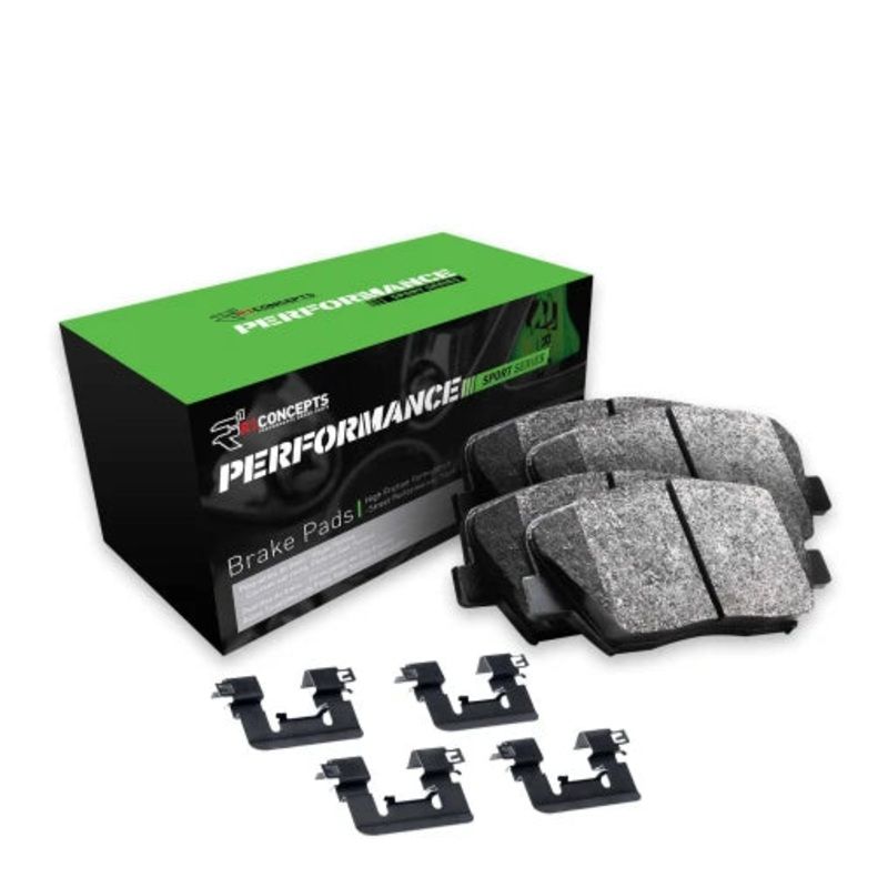 R1 Concepts Front Performance Sport Pads & Hardware Kit | 2023-2026 Nissan Z Performance (2115-1346-01)