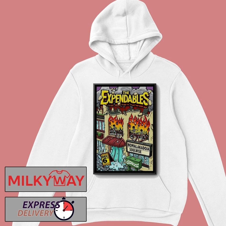 The Expendables Dec 6 2025 The Catalyst In Santa Cruz CA Poster shirt