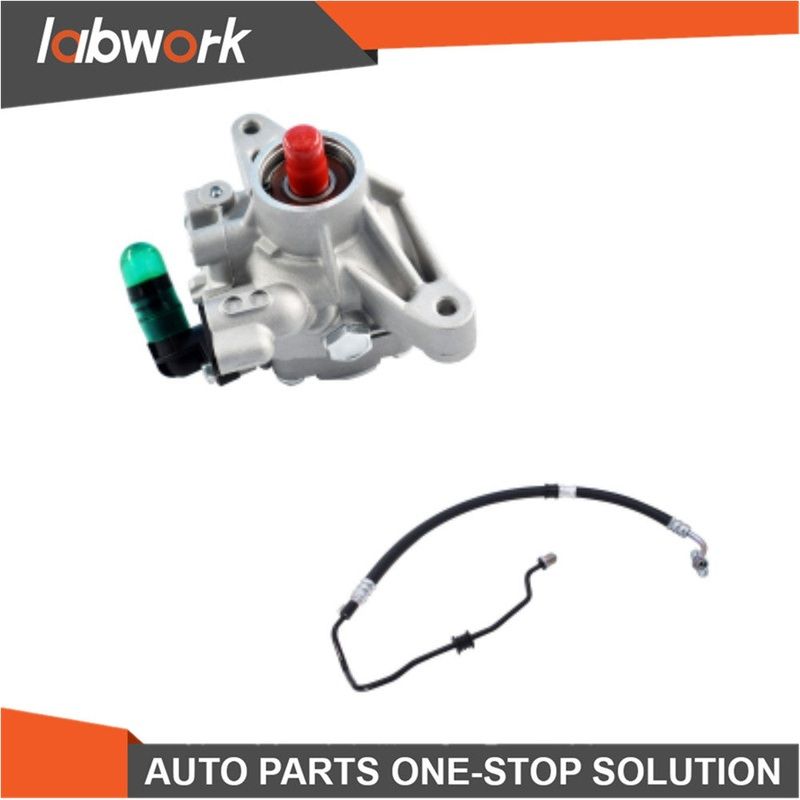 Labwork Power Steering Pump+Pressure Hose Kit For 2006-2011 Honda Civic 1.8L