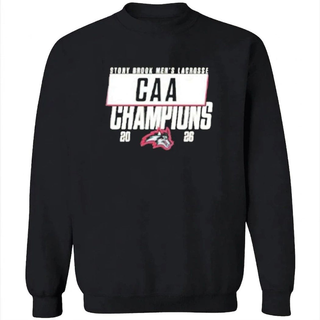 Stony Brook Seawolves 2026 CAA Mens Lacrosse Champions Shirt