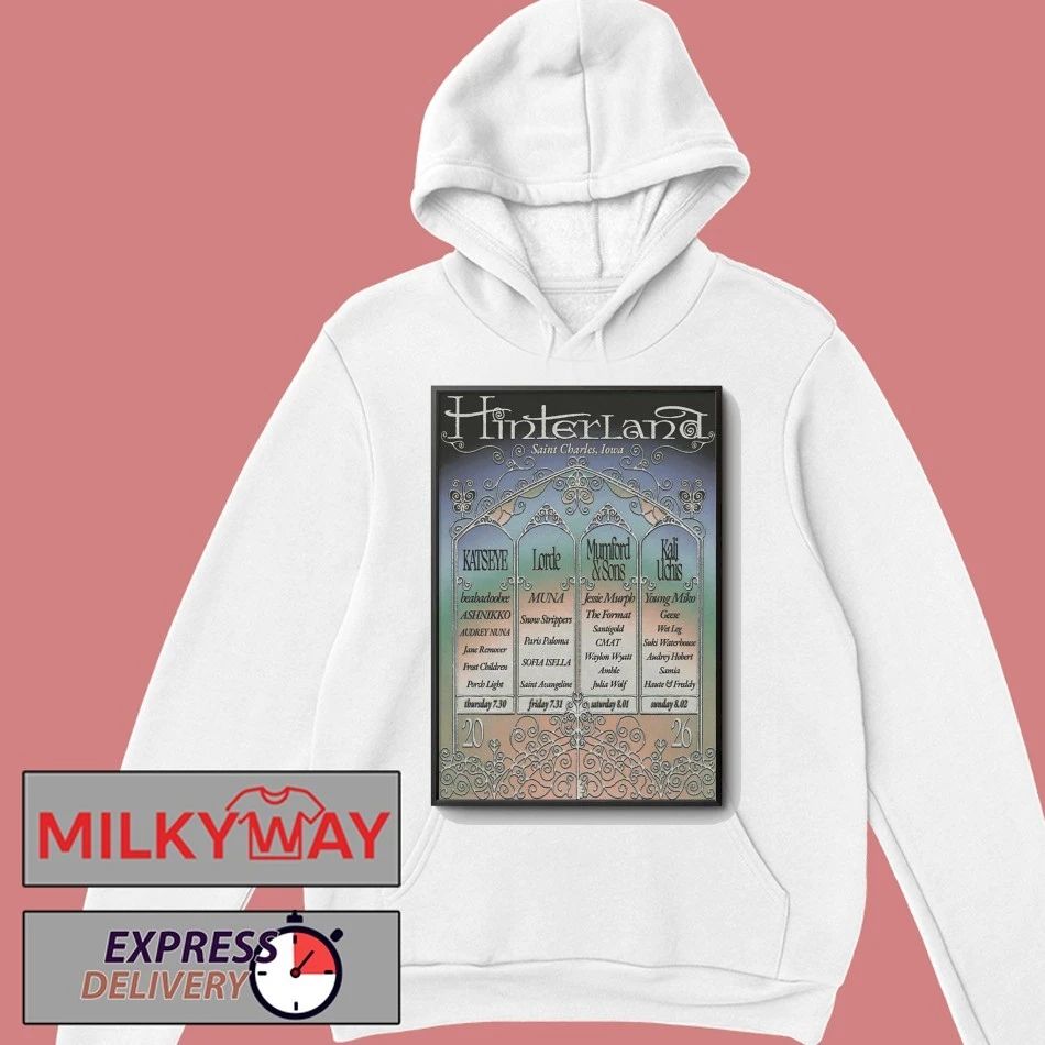 Hinterland Concert In St. Charles On Jul 30-Aug 2 2026 Poster shirt