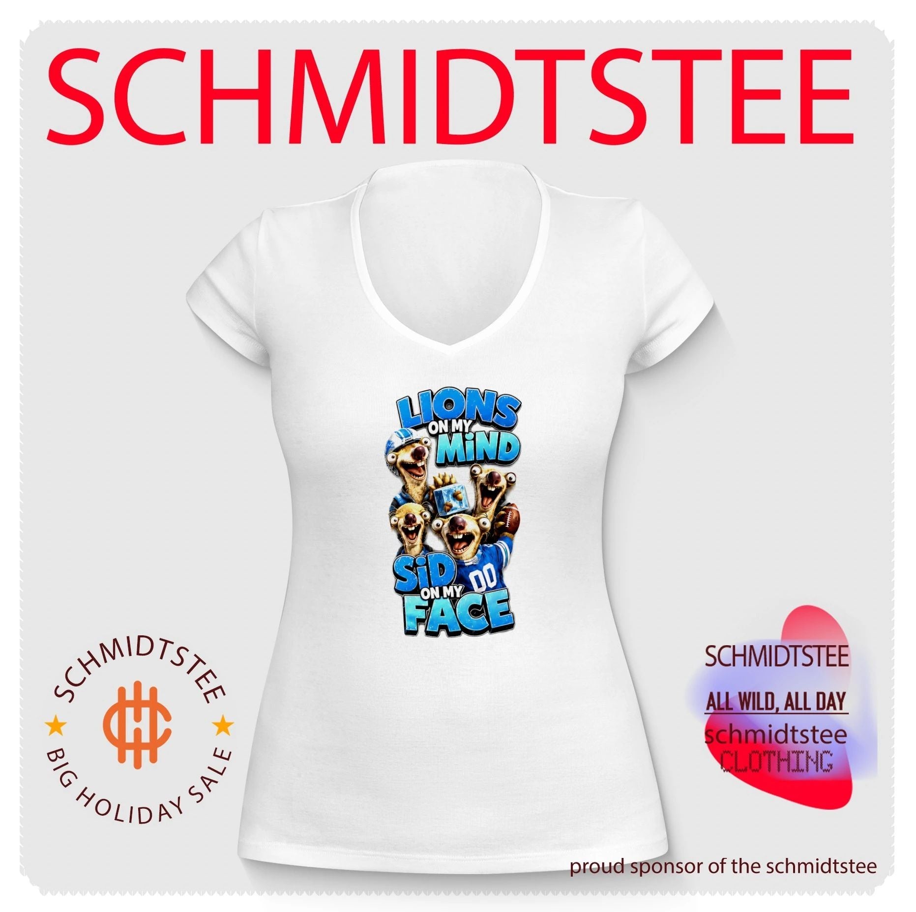 Detroit Lions on my Mind Sid On My Face shirt