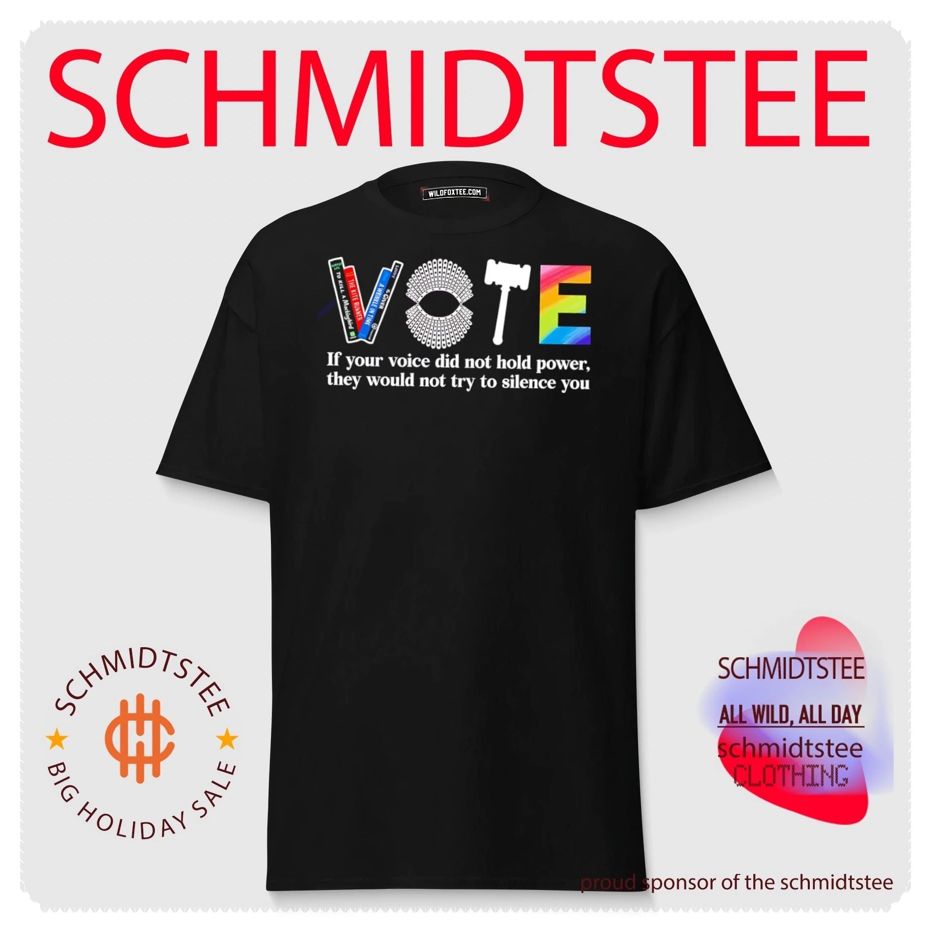 Vote if your voice did not hold power they would not try to silence you shirt