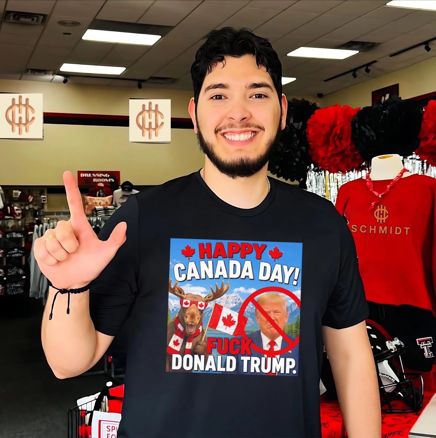 Happy Canada day fuck Donald Trump shirt