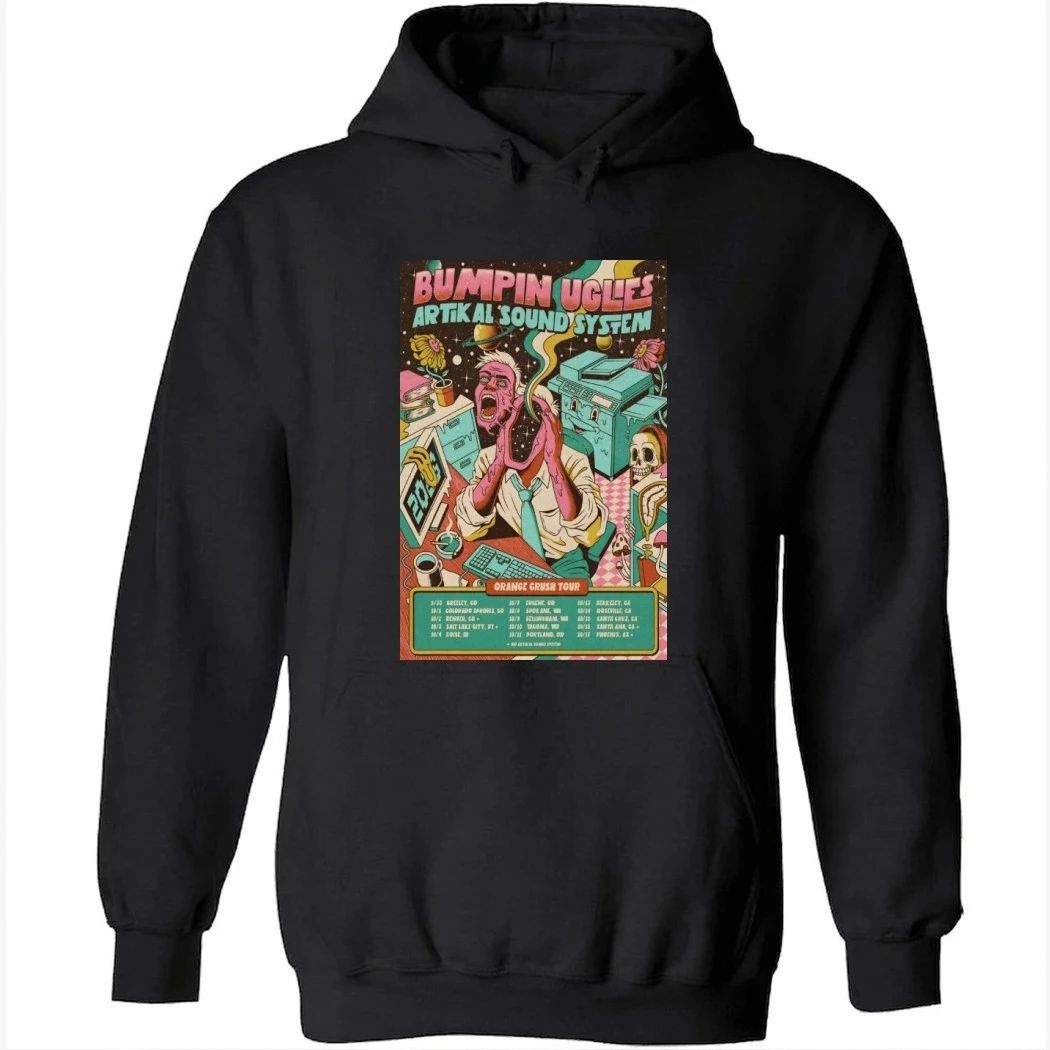 Bumpin Uglies With Artikal Sound System Tour Orange Crush 2026 Poster Shirt