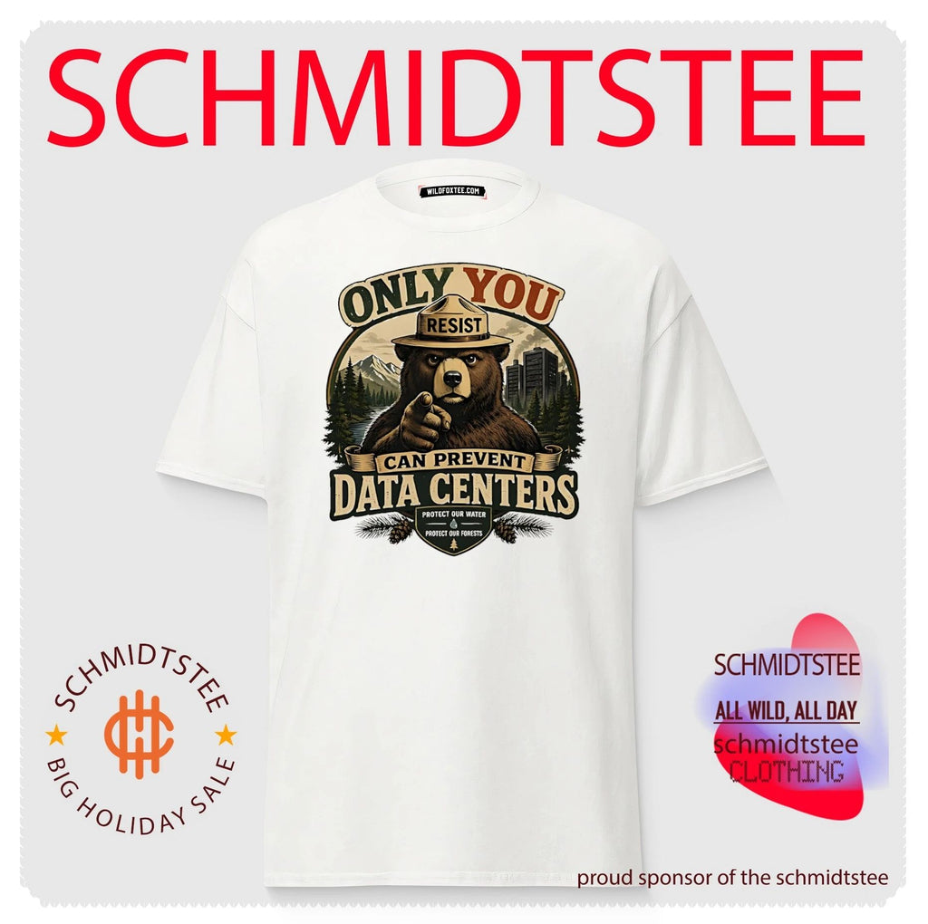 Smokey Bear only you can prevent data center illustrated shirt