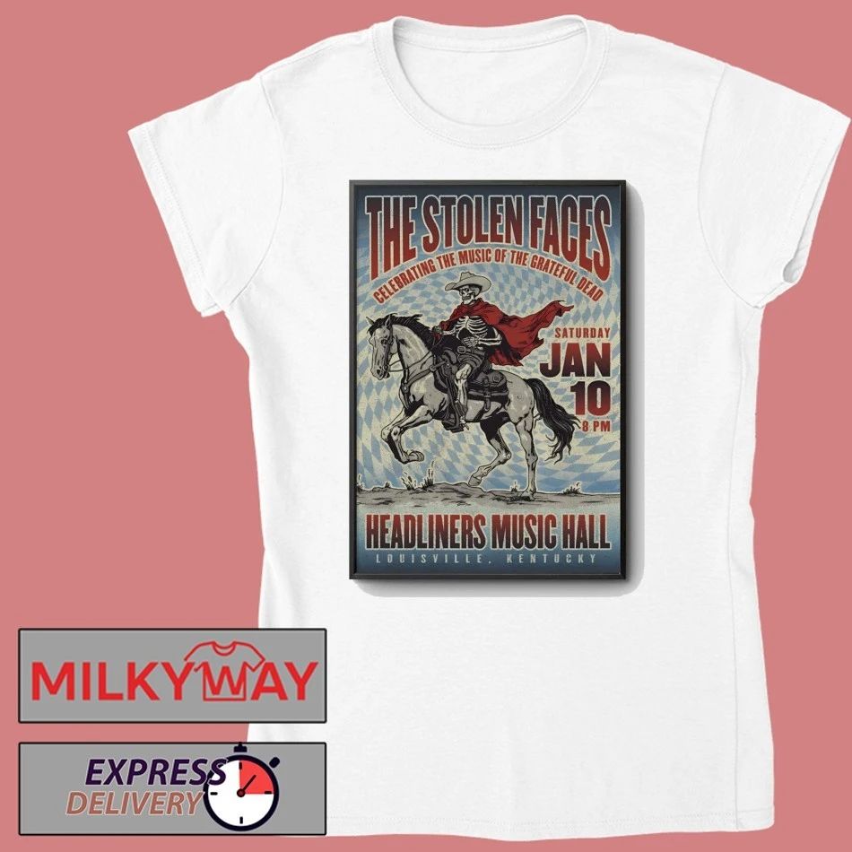 The Stolen Faces Jan 10 2026 Headliners Music Hall Show Poster shirt