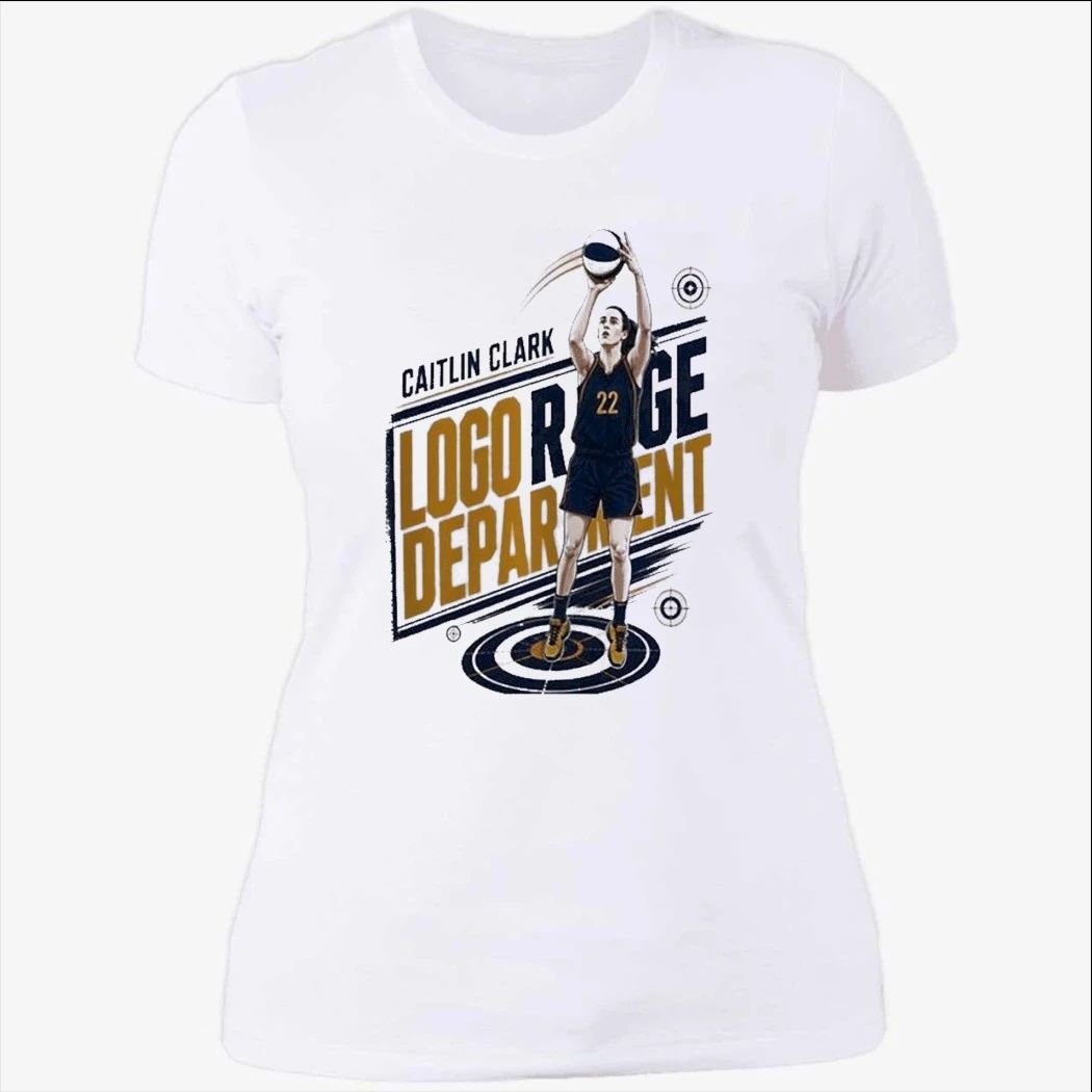 Caitlin Clark number 22 of Indiana Fever WNBA logo range depar went Shirt