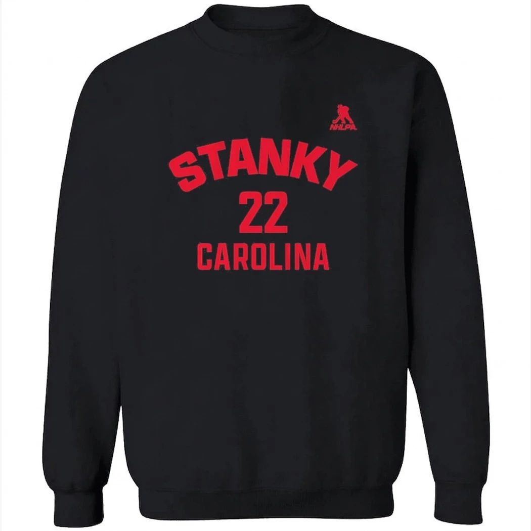 Logan Stankoven Carolina Name & Number Shirt