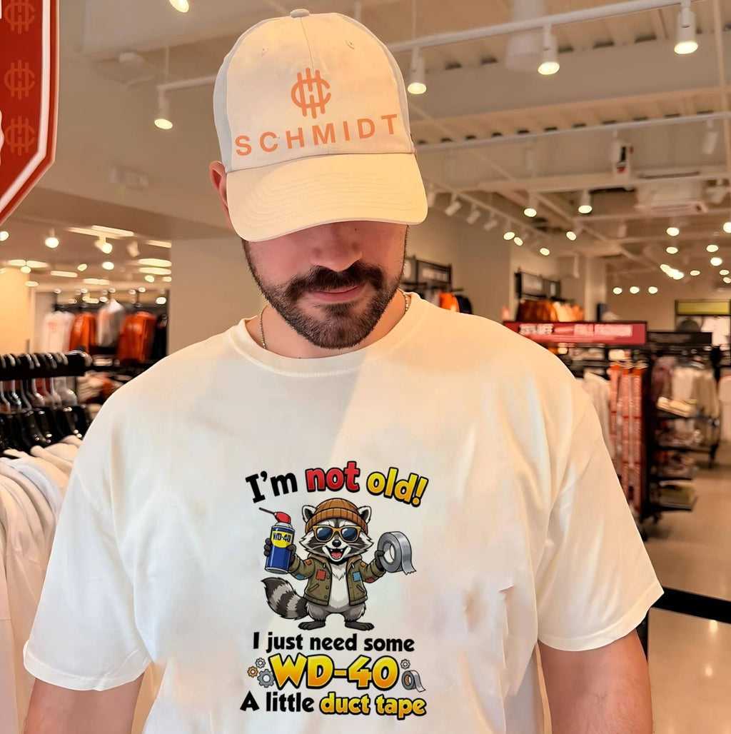 Racoon I’m not old I just need some WD-40 a little duct tape shirt