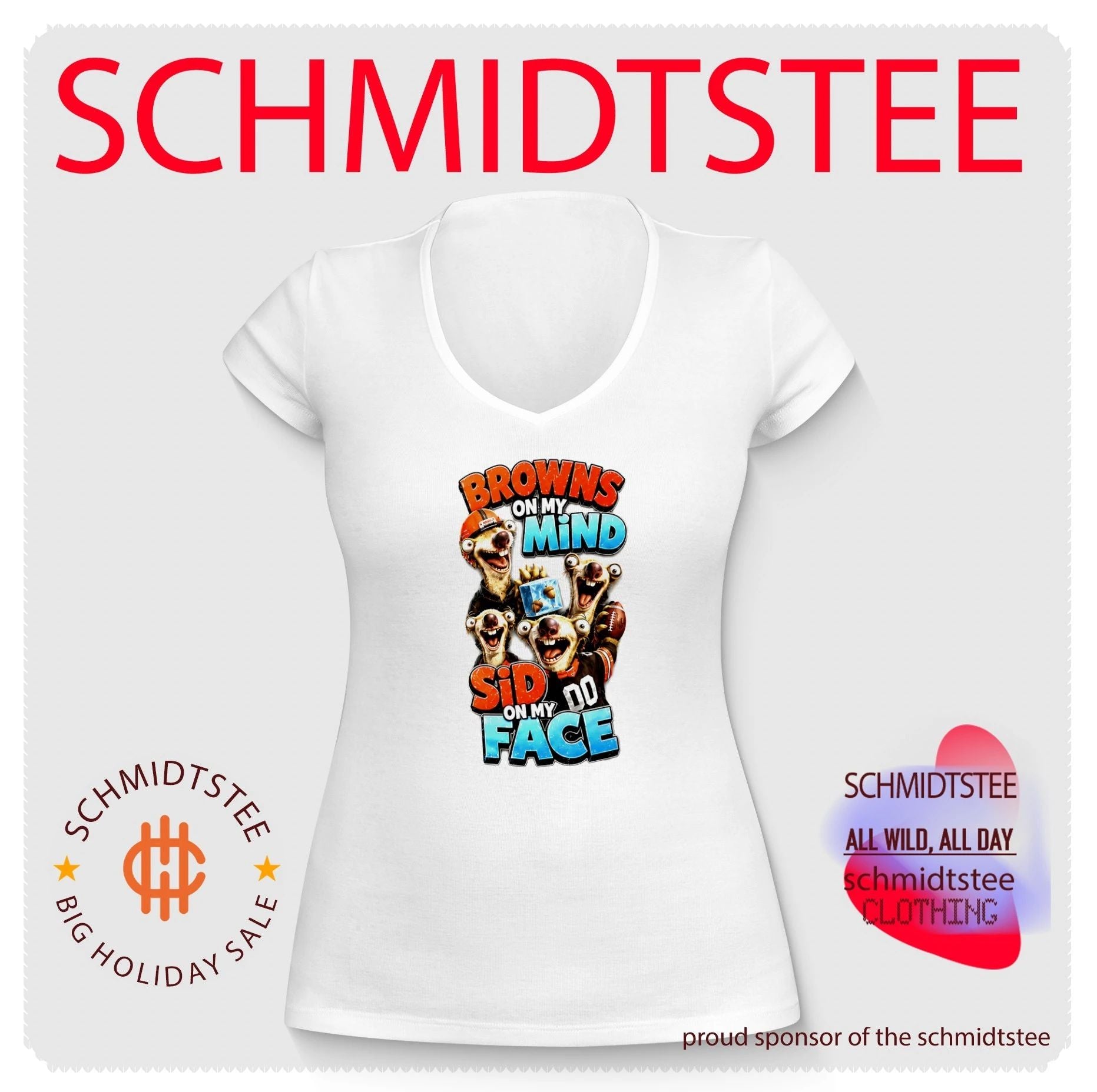 Cleveland Browns on my Mind Sid On My Face shirt