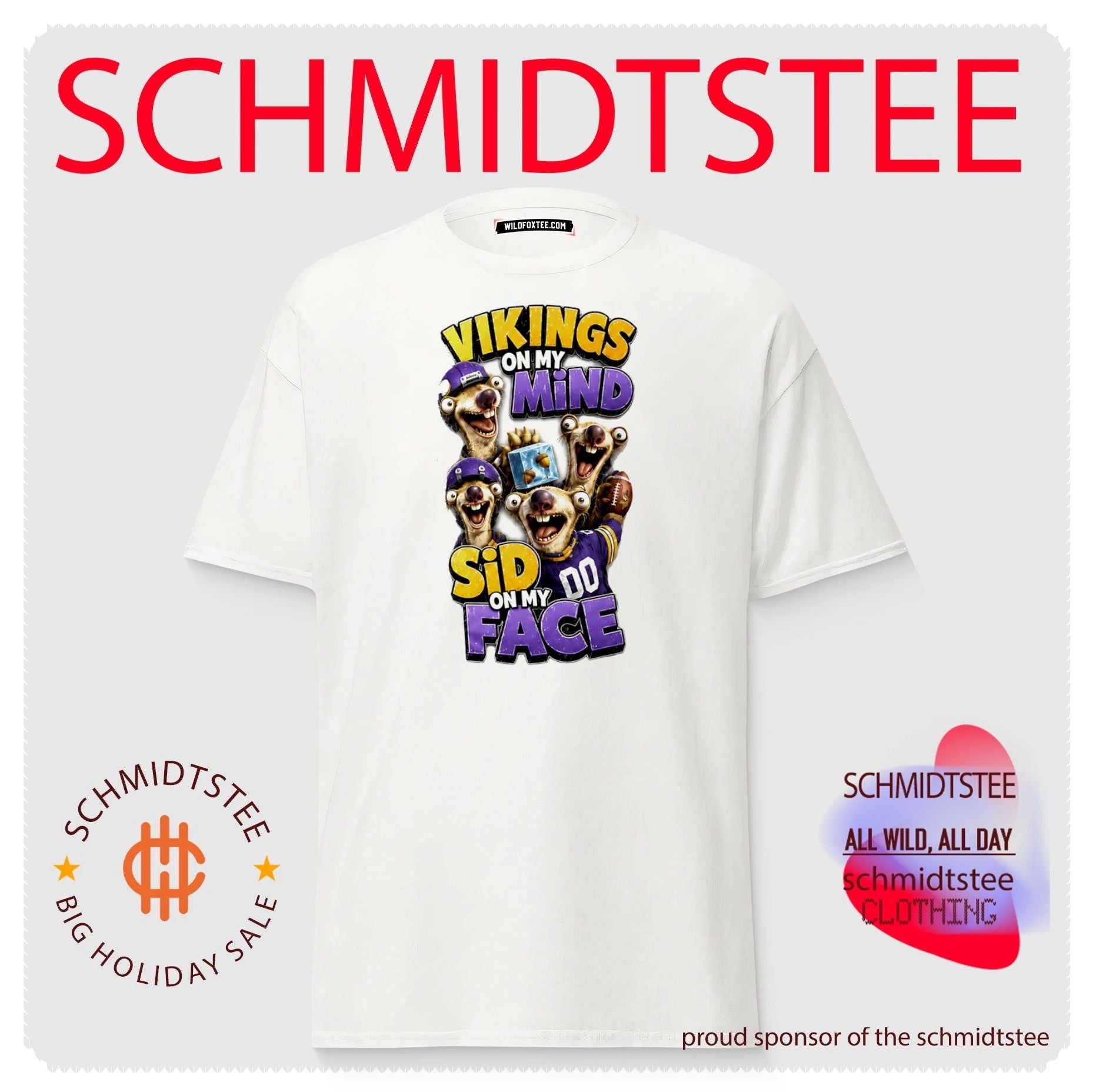Minnesota Vikings on my Mind Sid On My Face shirt