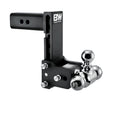 B&W Trailer Hitches Tow & Stow Adjustable Trailer Hitch Ball Mount – Fits 2.5″ Receiver, Tri-Ball (1-7/8″ x 2″ x 2-5/16″), 7″ Drop, 14,500 GTW – TS20049B