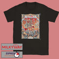 Metallica M72 Athens 2026 Venue Merch Tee At Greece Olympic Stadium On May 9 2026 The Warrior With Medusa Shield By Juan Ma Orozco Two Sided T-Shirt