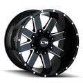 Type 141 18x9in Gloss Black Milled Wheel 6×135 Bolt pattern / 0 mm offset / 106 mm Hub