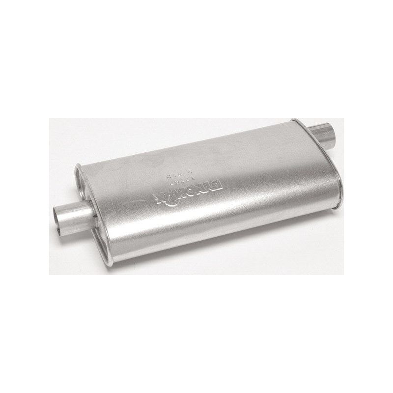 Dynomax Muffler Super Turbo 2-1/4 in Offset Inlet 2-1/4 in Center Outle 17747