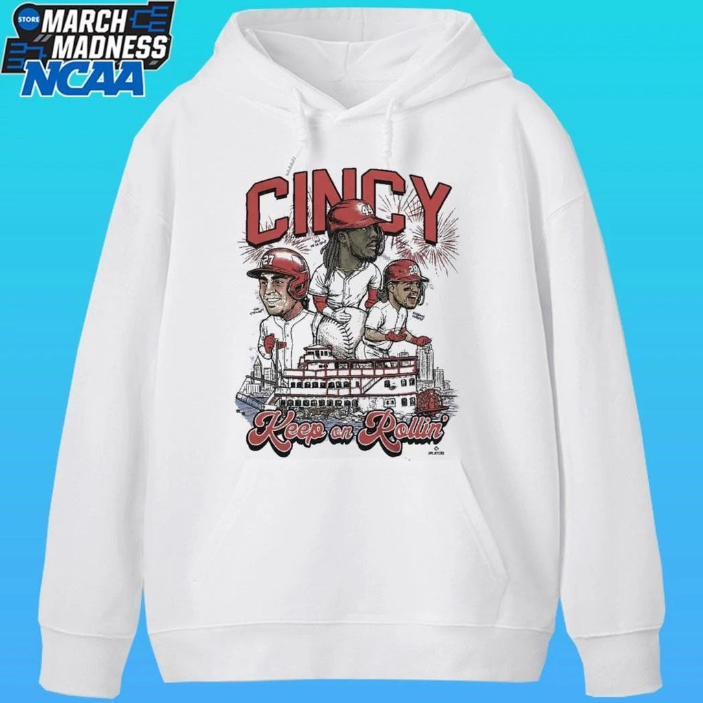 Keep On Rollin Cincy Cincinnati Baseball Shirt