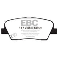 EBC 11+ Hyundai Equus 4.6 Greenstuff Rear Brake Pads