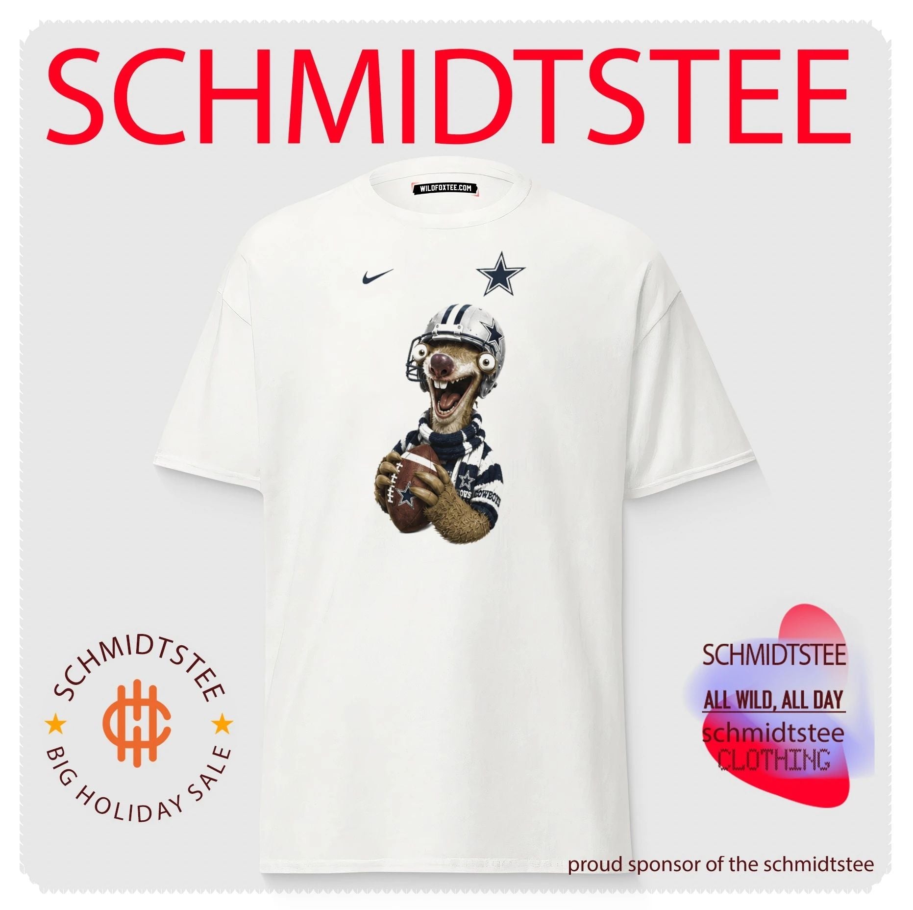Sid from Ice Age Dallas Cowboys Football Fan shirt