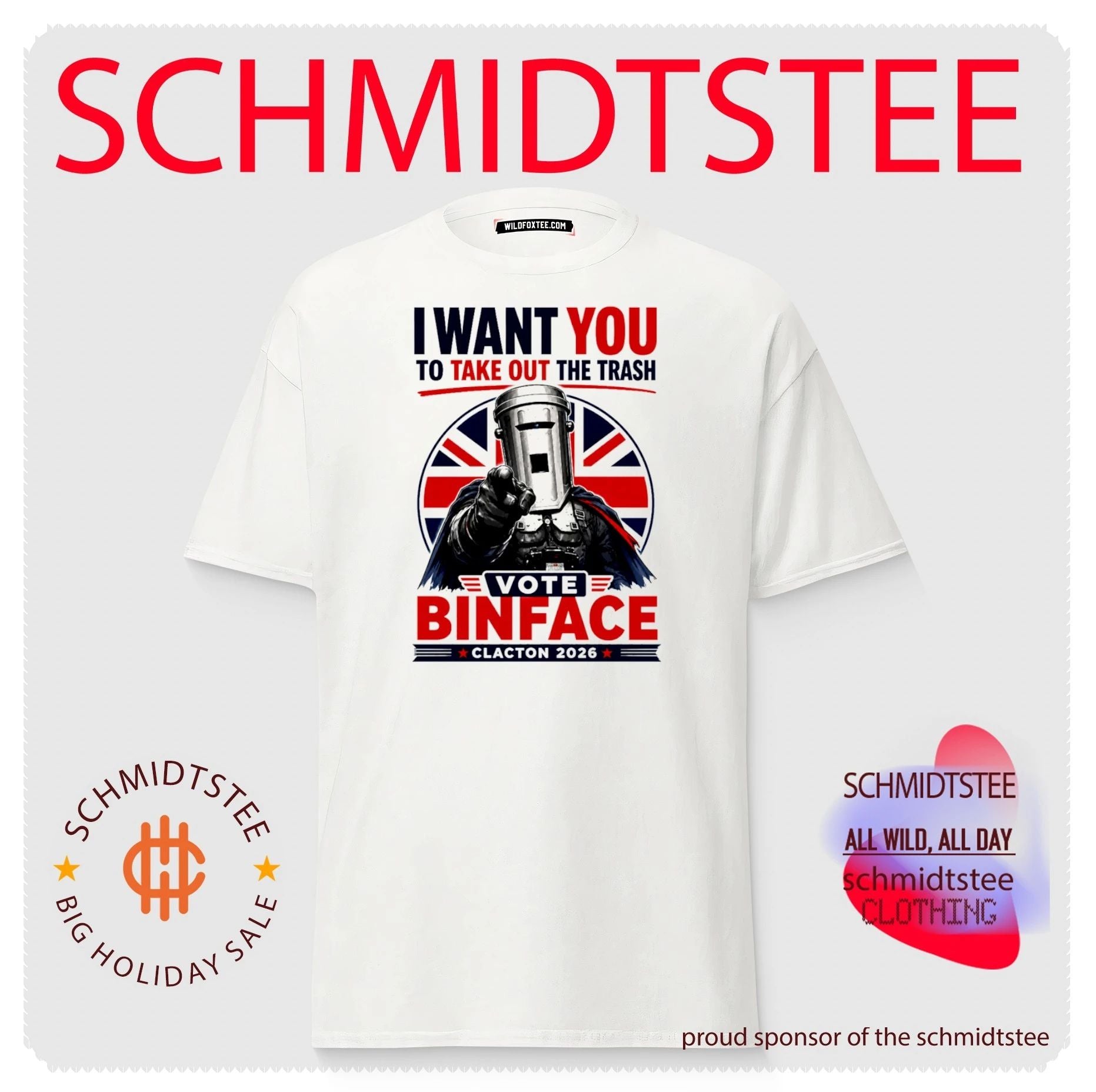 Count Binface I Want You to Take Out the Trash Vote Clacton 2026 shirt
