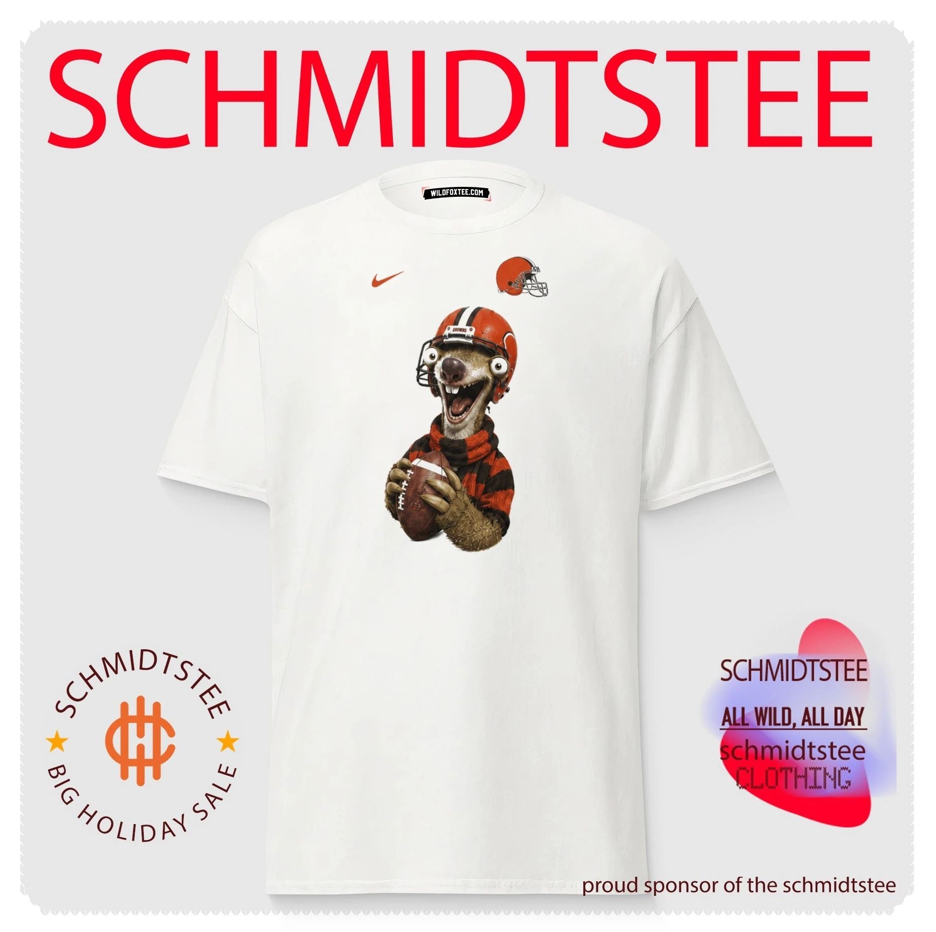 Sid the Sloth Cleveland Browns Football Fan shirt