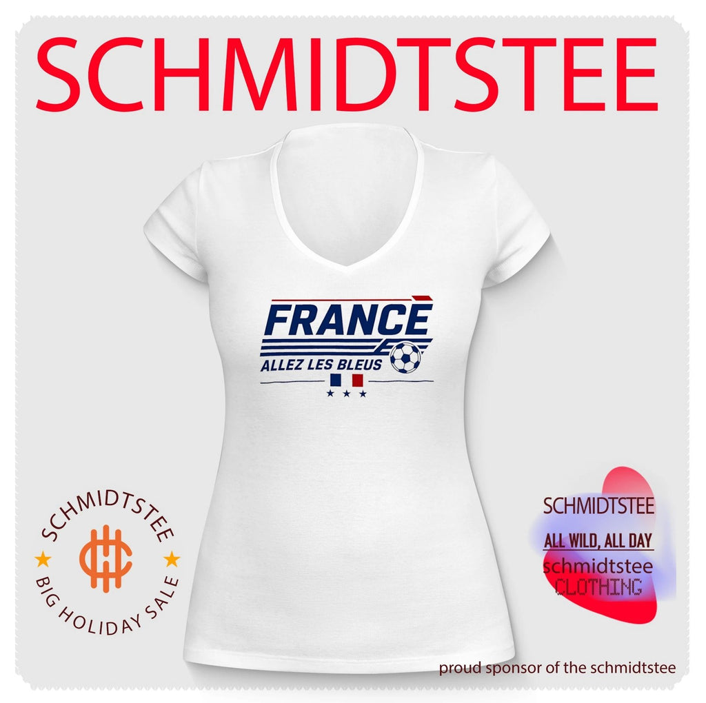 France Allez Les Bleus football illustration shirt