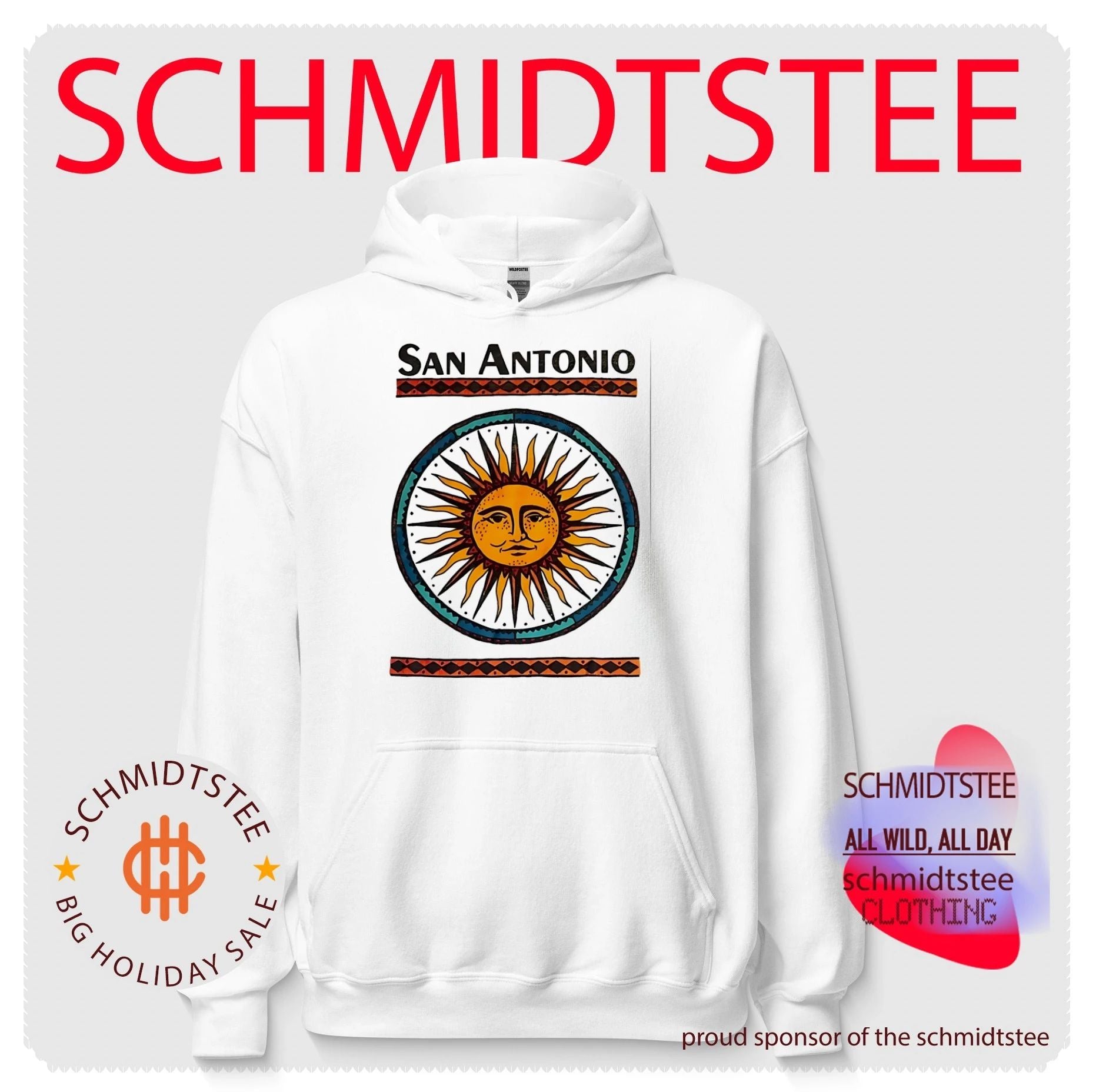San Antonio sunface graphic shirt