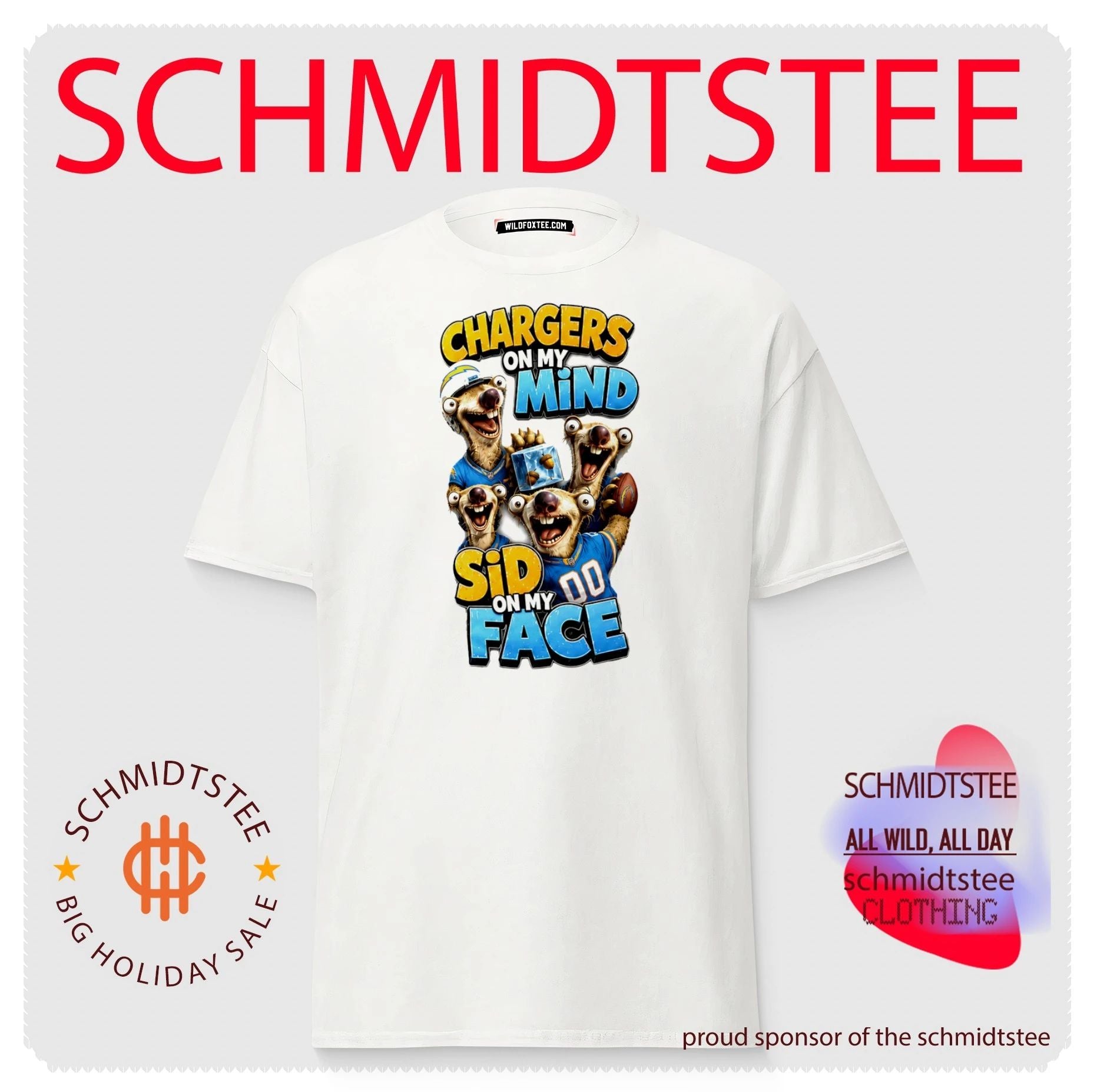 Los Angeles Chargers on my Mind Sid On My Face shirt