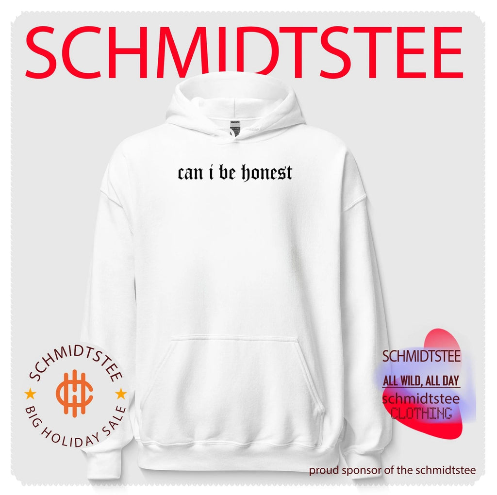 Can I Be Honest gothic font typography minimalist shirt
