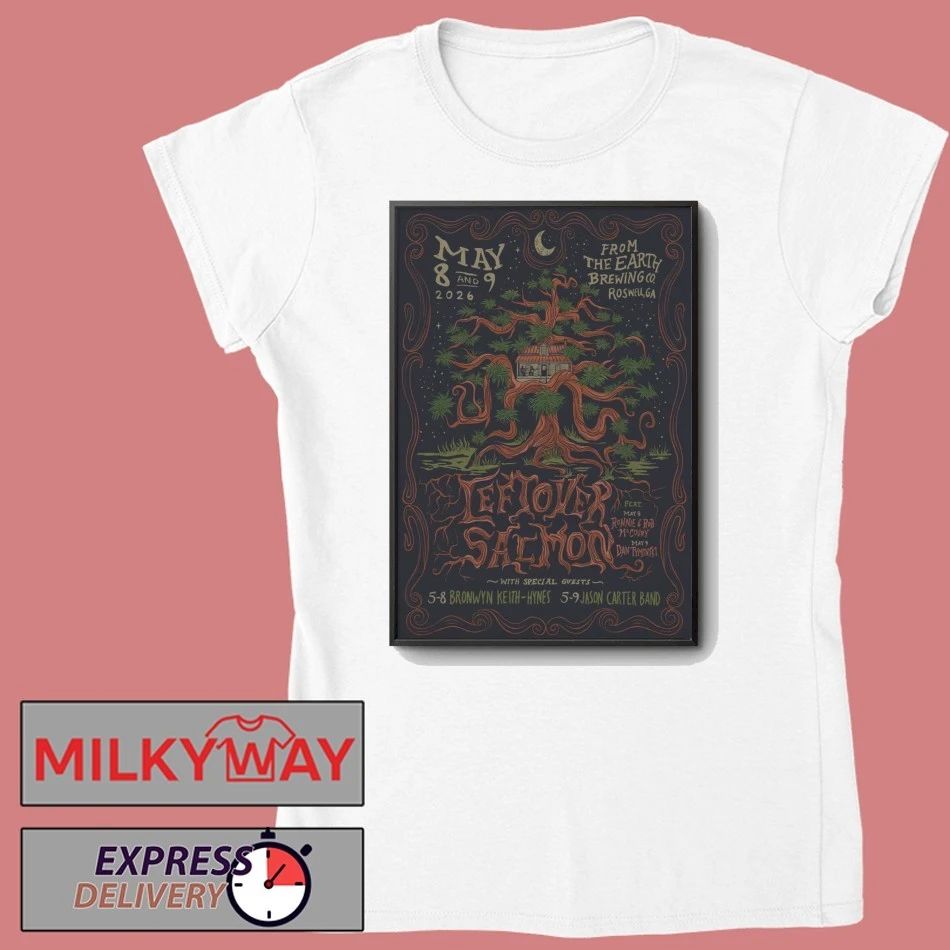 Leftover Salmon May 8-9 2026 From The Earth Brewing Company In Roswell GA Poster shirt
